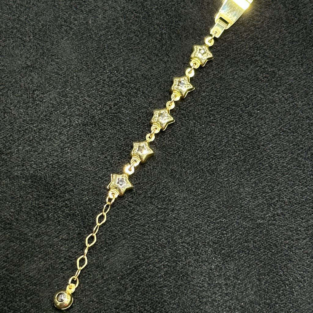 10k Real Gold Nameplate ID Bracelet For Kids