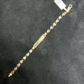 10K Tri-Color Gold Bracelet Heart Shaped for Kids