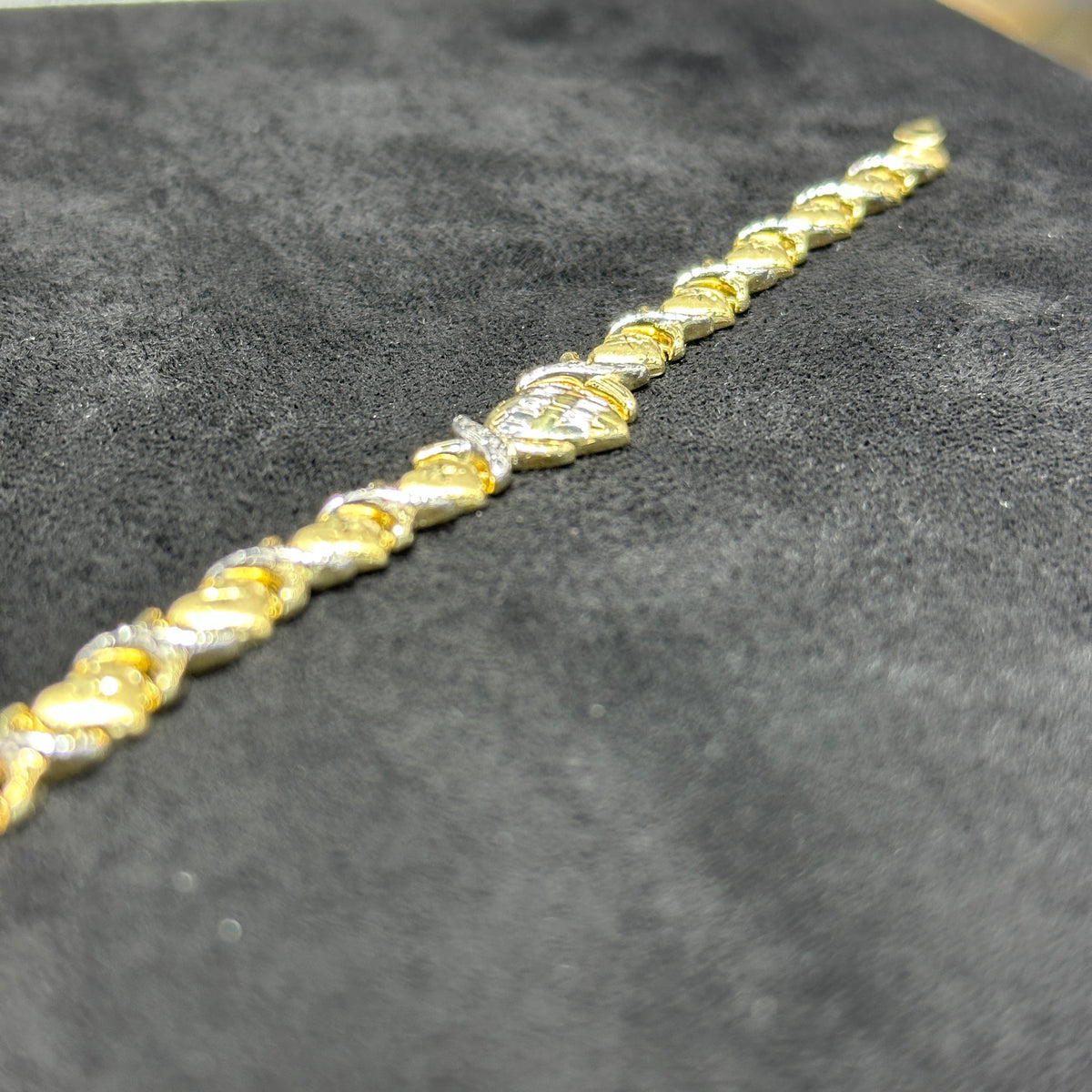 10k Gold "I Love You" XO Bracelet for Women