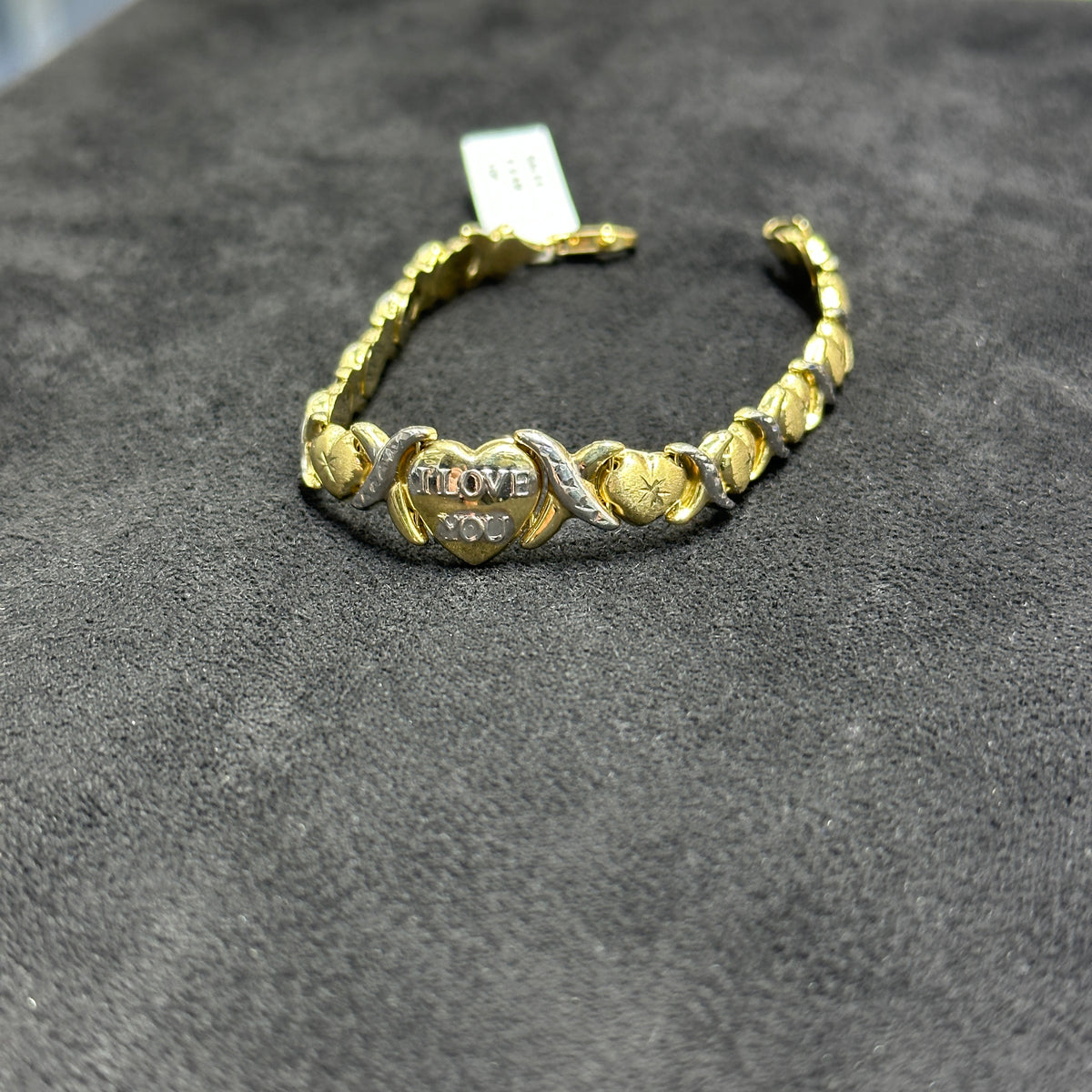 10k Gold "I Love You" XO Bracelet for Women