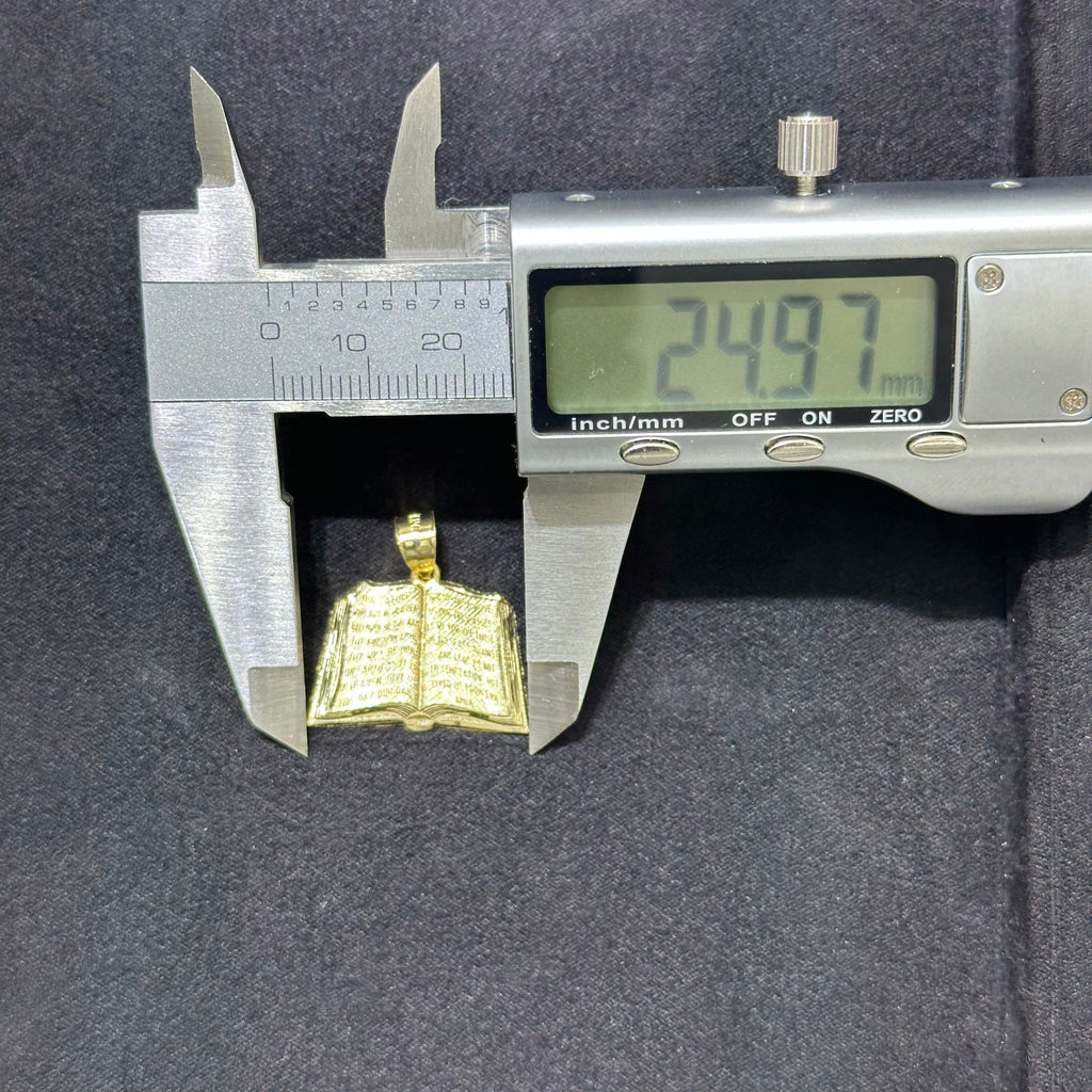 10k Book Charms Large/Small Sizes for Men & Women