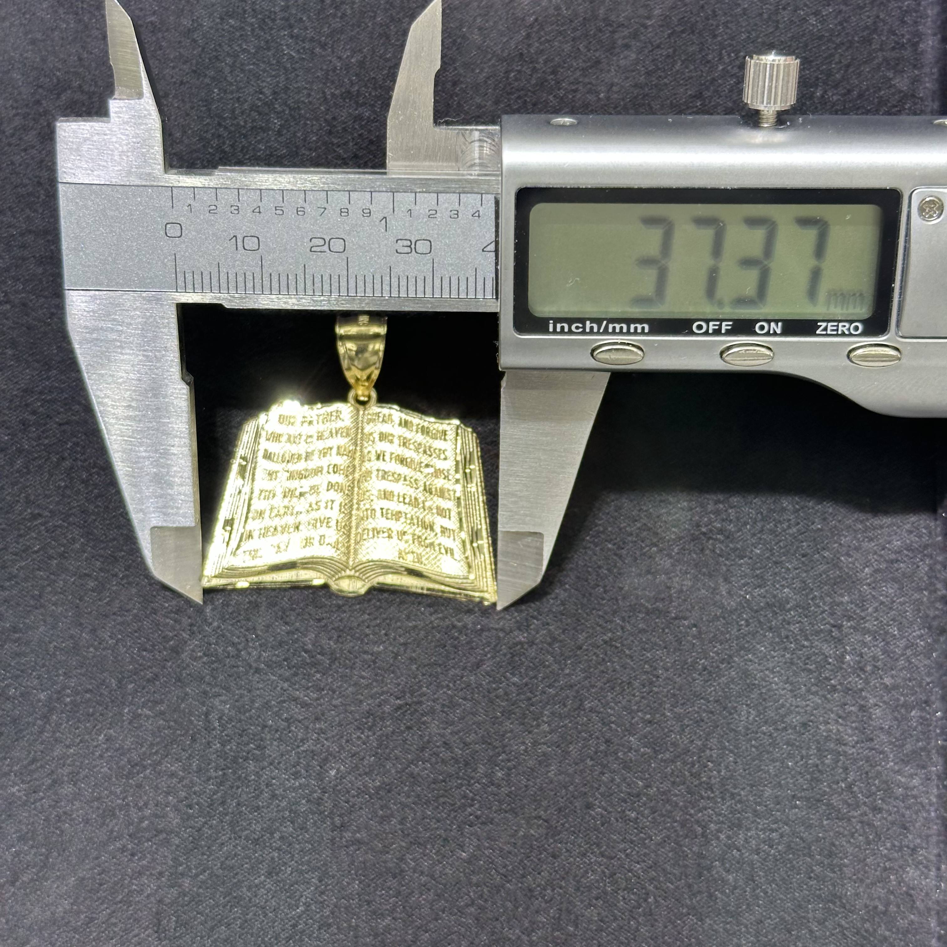 10k Book Charms Large/Small Sizes for Men & Women