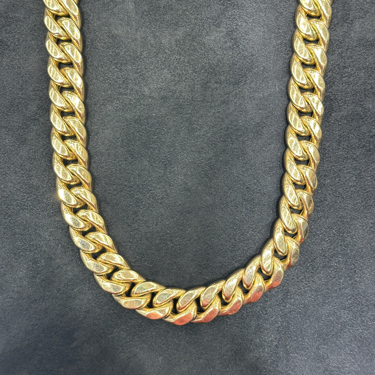 16mm 29" 10k Real Gold Miami Cuban Chain