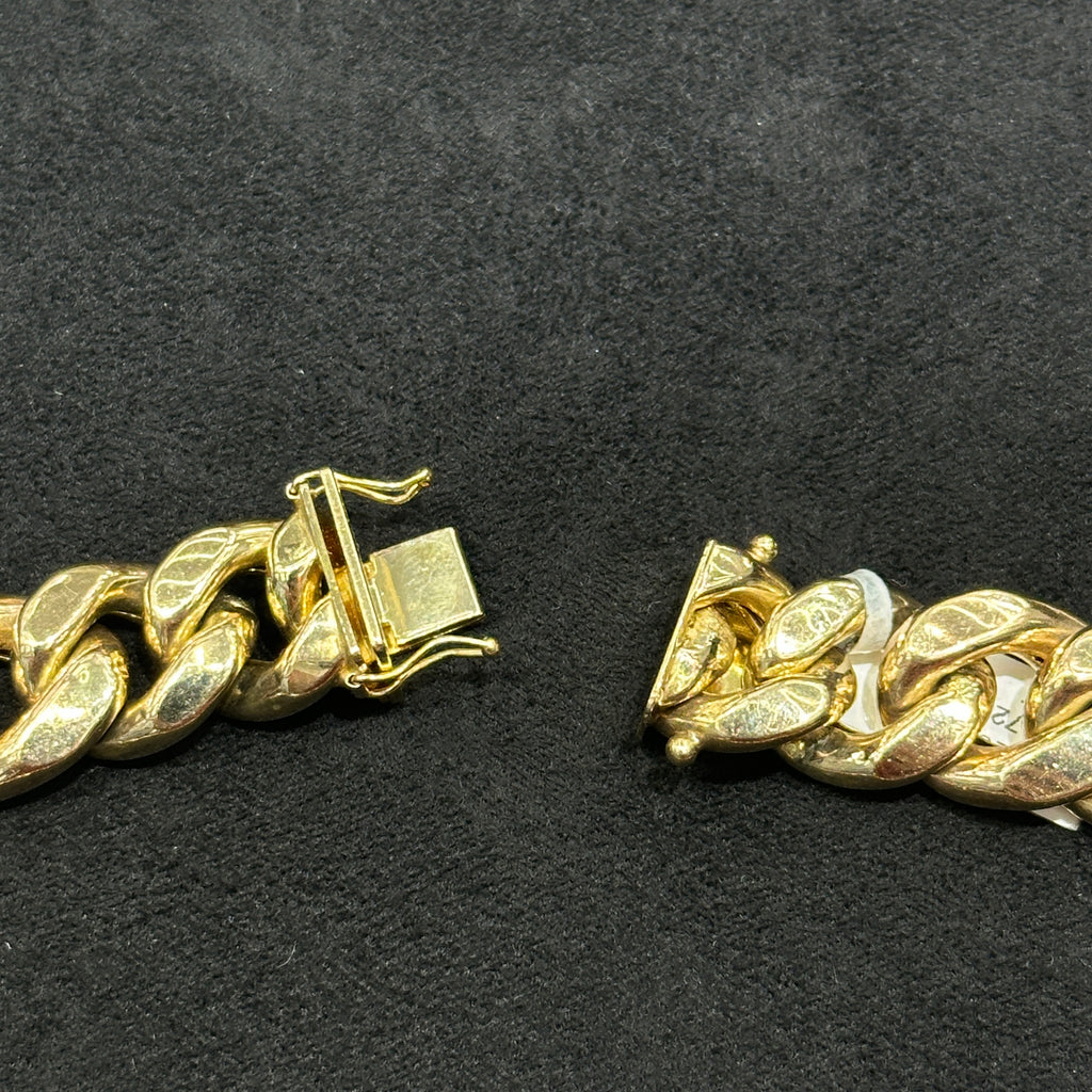 16mm 29" 10k Real Gold Miami Cuban Chain