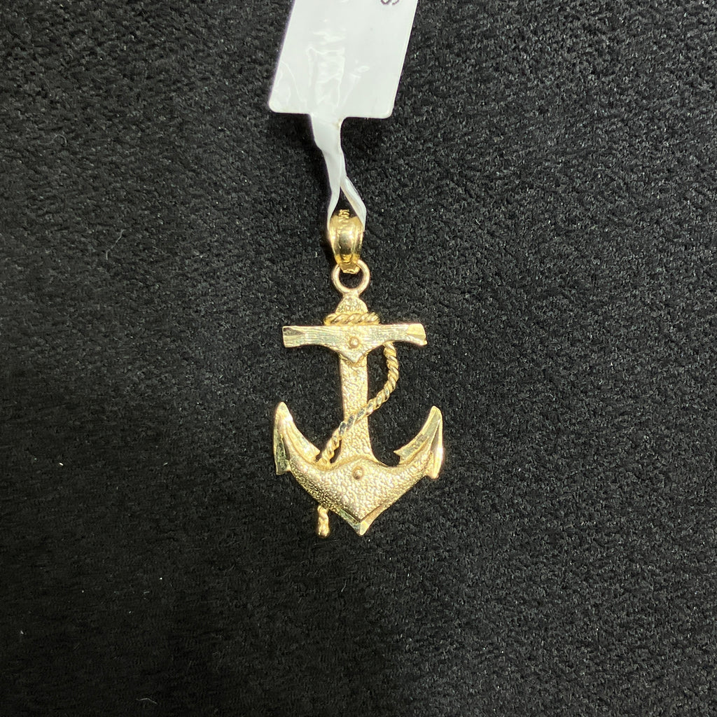 Anchor Charm 10k Real Gold Small Size