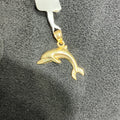 Dolphin 10K Solid Yellow Gold Animal Charm For Men & Women