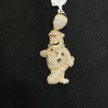 10K Real Gold Iconic TV Cartoon Character Pendant