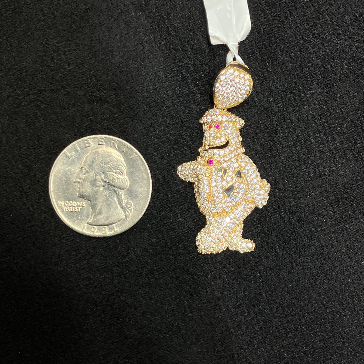 10K Real Gold Iconic TV Cartoon Character Pendant
