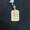 10K Tri-Color Gold 15th Birthday Quinceanera Charm Women