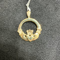 Sentimental Heart and Hugging Hugging Heart 10k Gold Charm Pendant