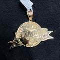 The World is Yours Globe Gold 10k Charm Medium Size Unisex