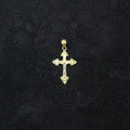 10K Two-Tone Gold Classic Crucifix Cross Charm Pendant