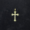 10K Two-Tone Gold Jesus Crucifix Cross Pendant