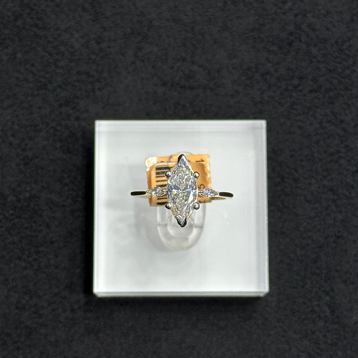 1.44CTW VVS Lab-Grown Diamond 10k Yellow Gold Engagement Ring for Women.
