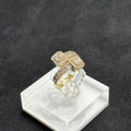 0.83CTW Natural Diamond With 10K Yellow Gold Diamond Ring for Women