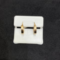10K Solid Yellow Gold Hoop Earrings | Unisex