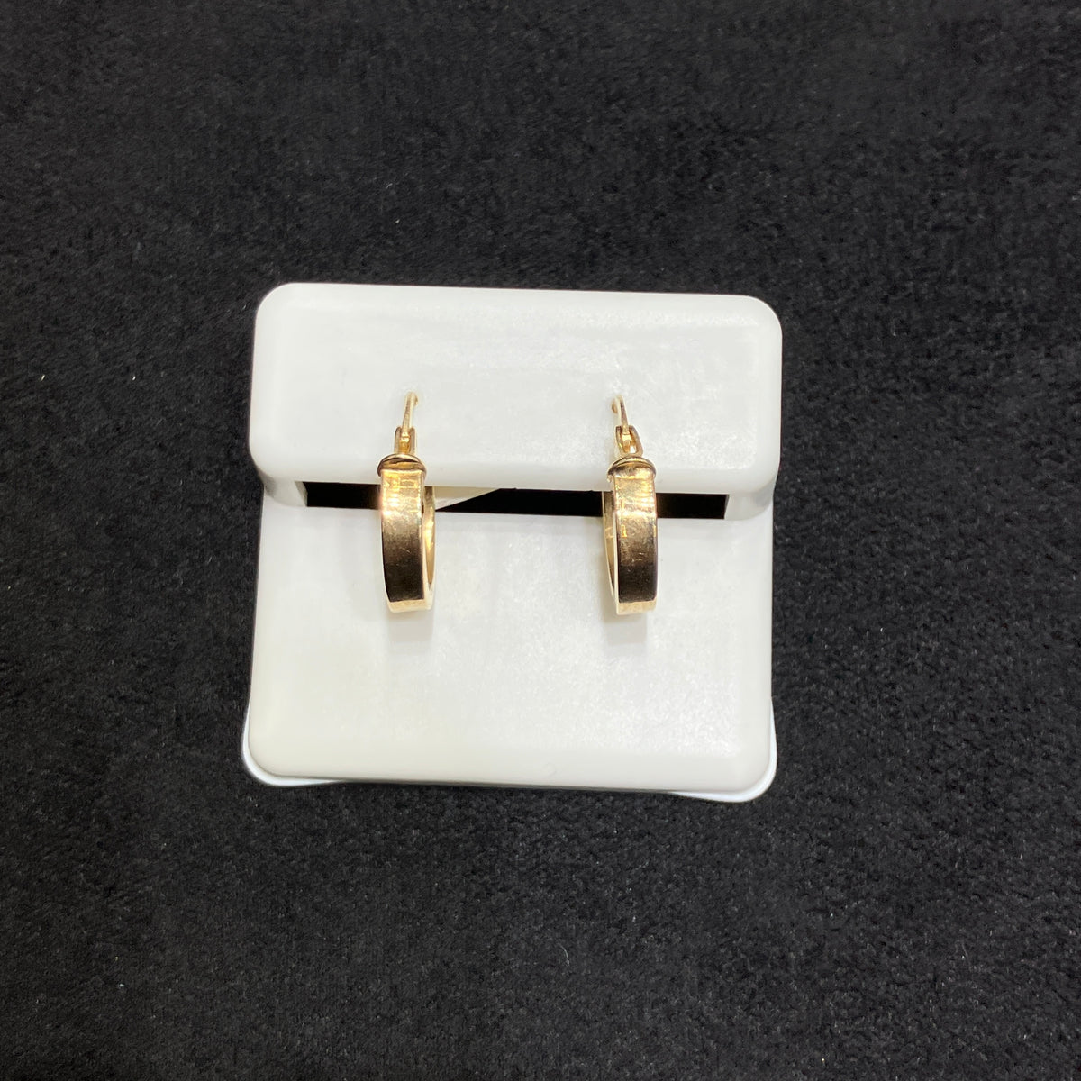 10K Solid Yellow Gold Hoop Earrings | Unisex