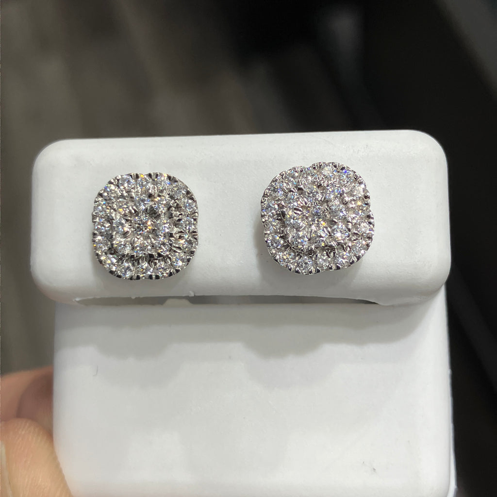 10k White Gold .70 CTW VS-1 Lab Diamond Earrings