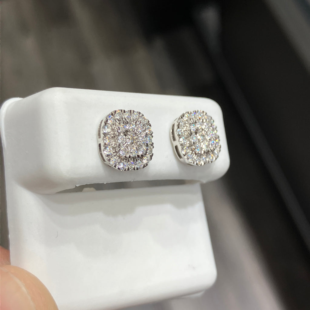 10k White Gold .70 CTW VS-1 Lab Diamond Earrings