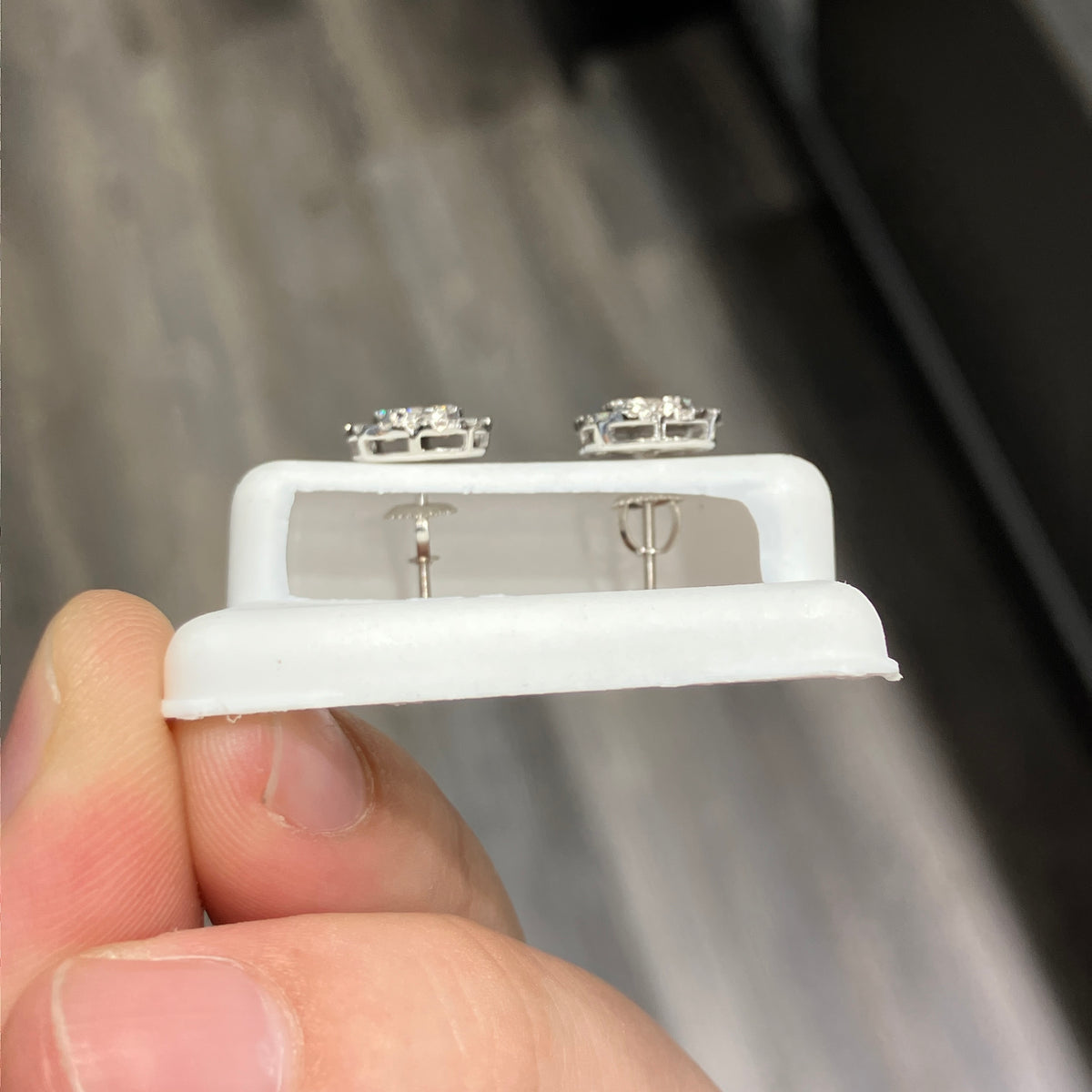 10k White Gold .70 CTW VS-1 Lab Diamond Earrings