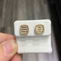 10k Natural Diamond Earrings .50 CTW Yellow Gold Studs