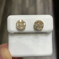 10k Yellow Gold Natural Diamond Stud Earrings