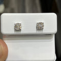 Natural Diamond Stud Earrings in 10k White Gold