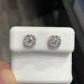 1.01 CTW VS Lab Grown Diamond Yellow Gold Stud Earrings