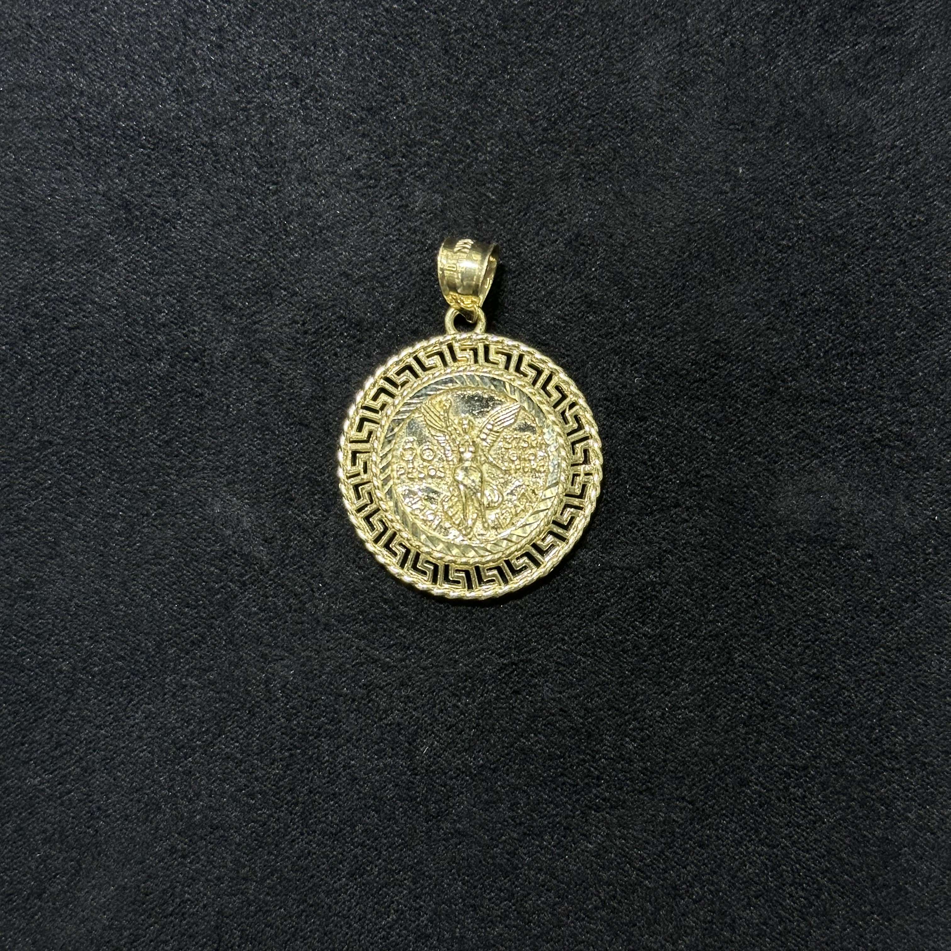 10K Yellow Gold Mexican 50 Pesos Centenario Pendant