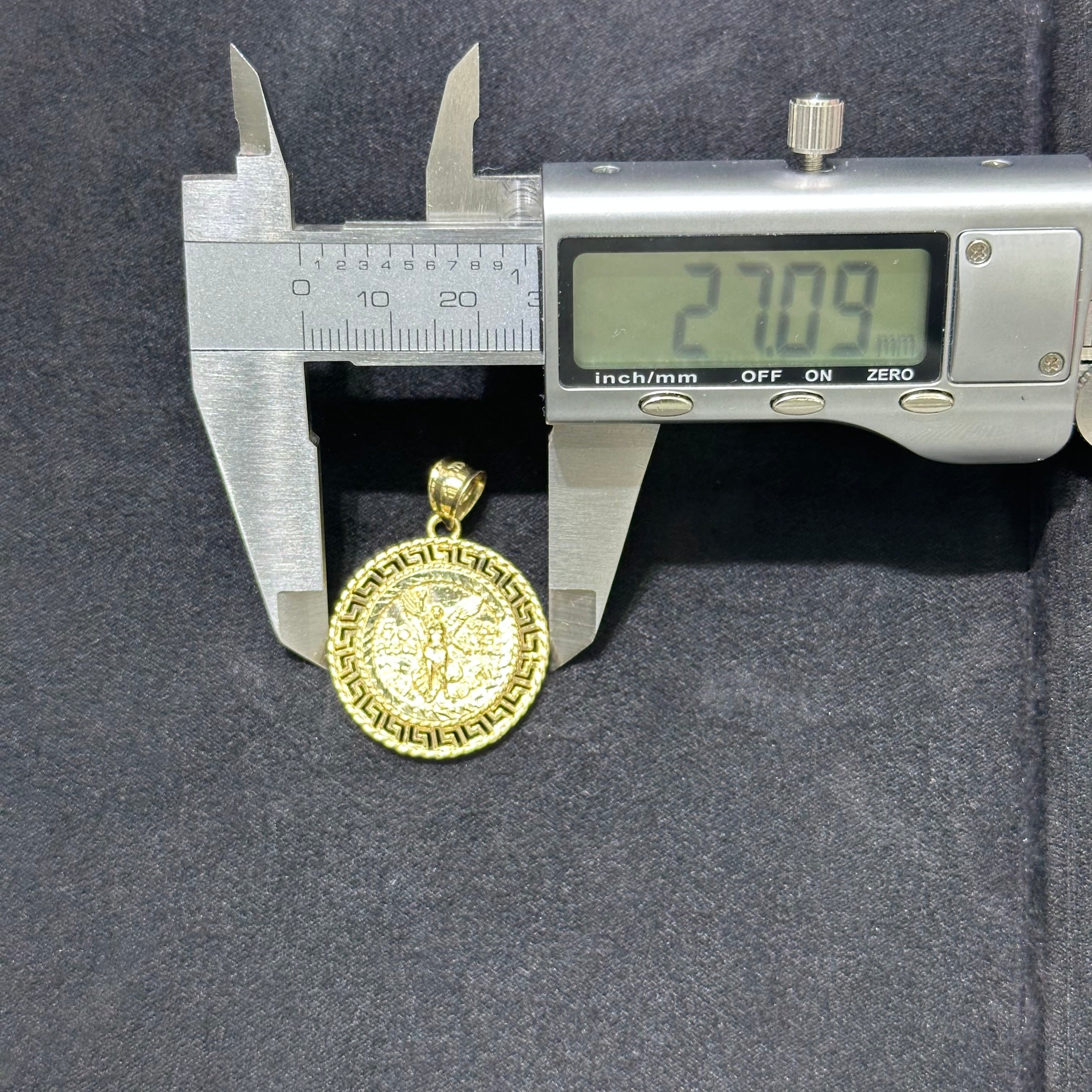 10K Yellow Gold Mexican 50 Pesos Centenario Pendant