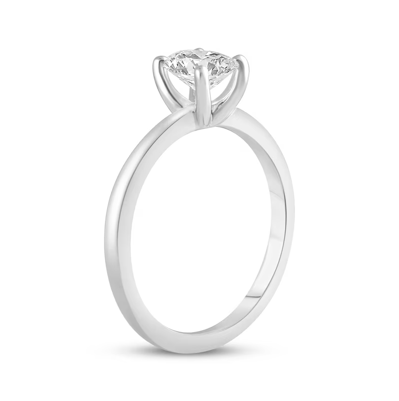 Lab-Grown Diamonds Oval-Cut Solitaire Engagement Ring 1 CTW