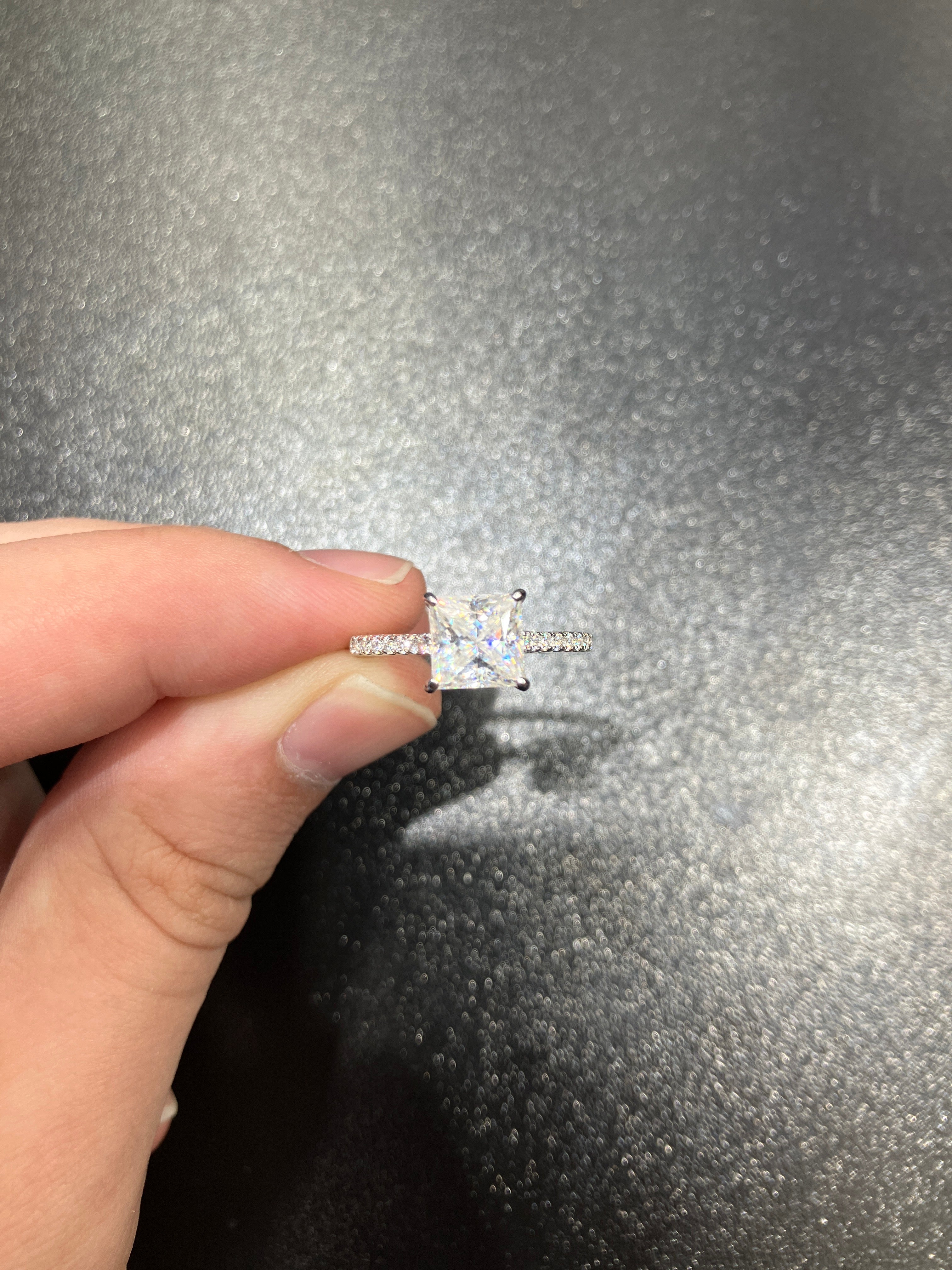 925 Moissanite Ring 2.24 CTW