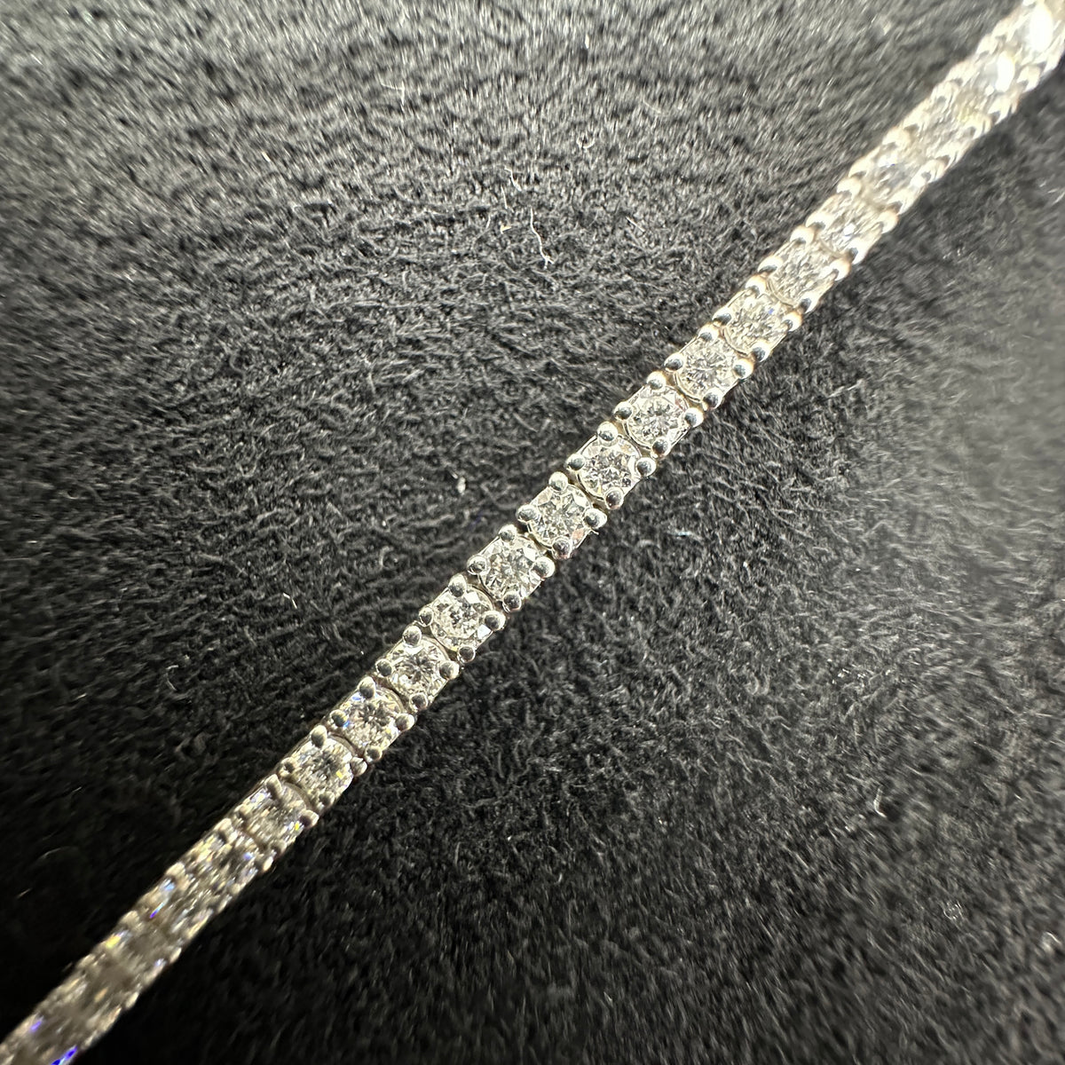 5.04CTW Silver with Moissanite Tennis Bracelet VVS-D Men & Women