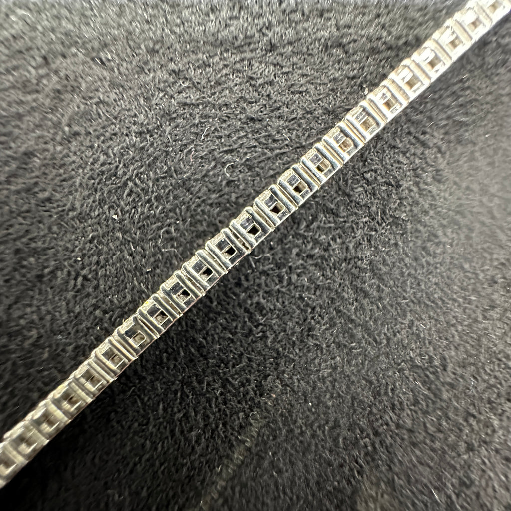 5.04CTW Silver with Moissanite Tennis Bracelet VVS-D Men & Women