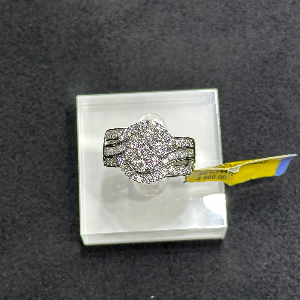 1.00CTW VS Lab Grown Diamond Ring With 925 Sterling Silver For Women