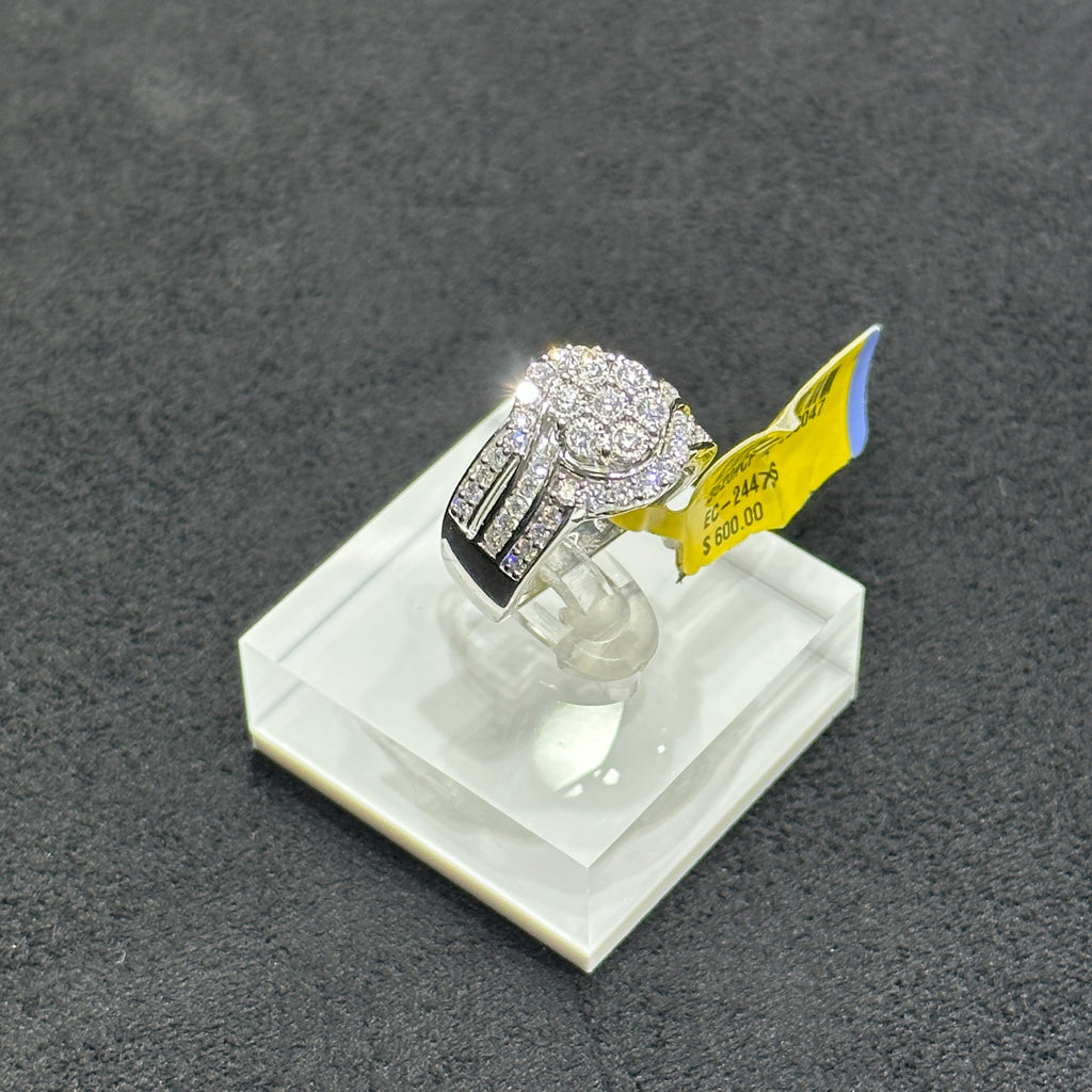 1.00CTW VS Lab Grown Diamond Ring With 925 Sterling Silver For Women