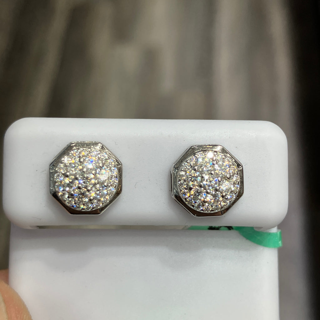 925 Sterling Silver Moissanite 0.63 CTW VVS-D Earrings