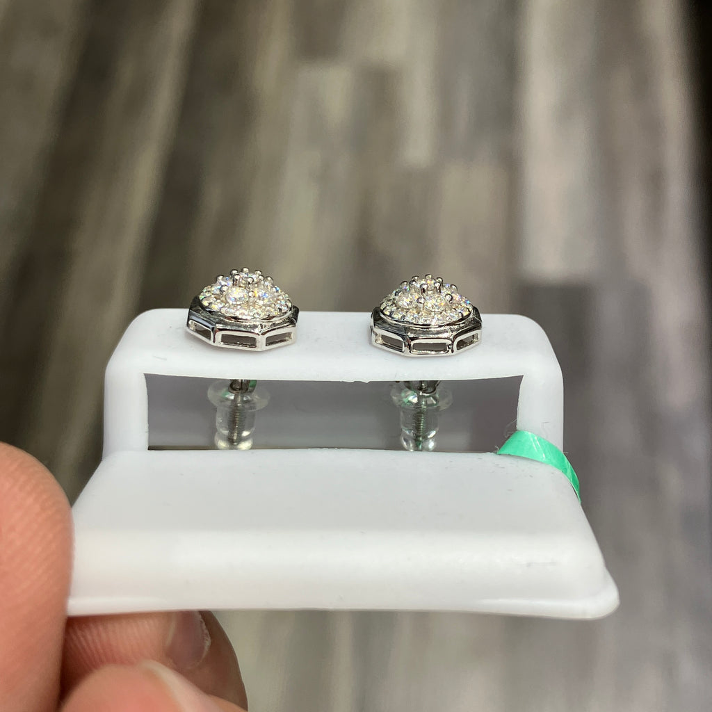 925 Sterling Silver Moissanite 0.63 CTW VVS-D Earrings