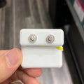 Round Lab-Grown Diamond Stud Earrings in 925 Sterling Silver