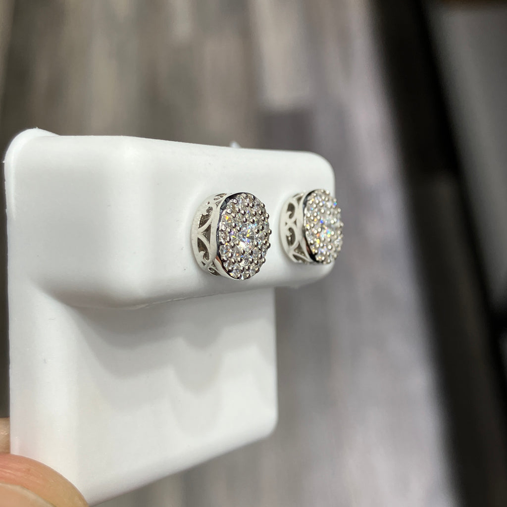 VS Lab Diamond 0.67CTW 925 Sterling Silver Stud Earrings