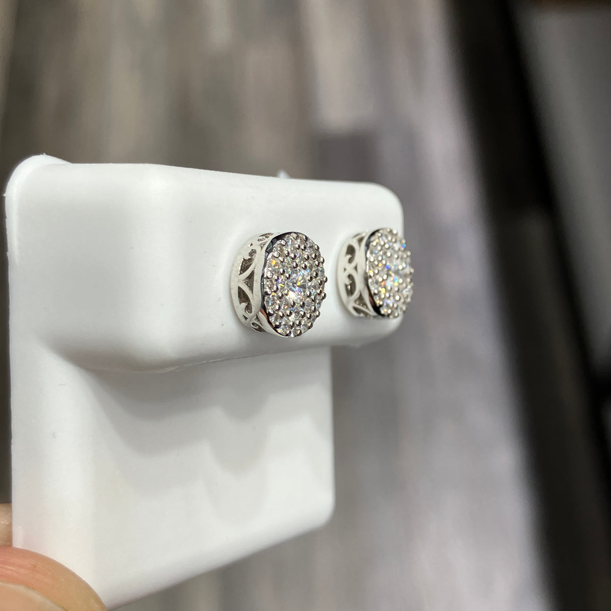 VS Lab Diamond 0.67CTW 925 Sterling Silver Stud Earrings