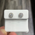 925 Sterling Silver Moissanite 0.50CTW VVS-D Round Stud Earrings