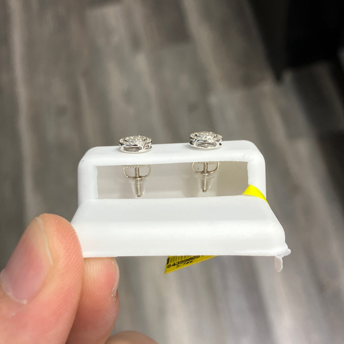 Lab-Created Diamond Stud Earrings in 925 Sterling Silver