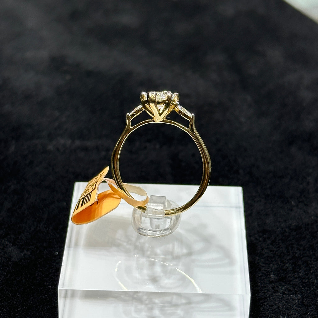 10K Gold 1.00ctw Lab Grown Diamond Ring Marquise Cut Engagement Ring