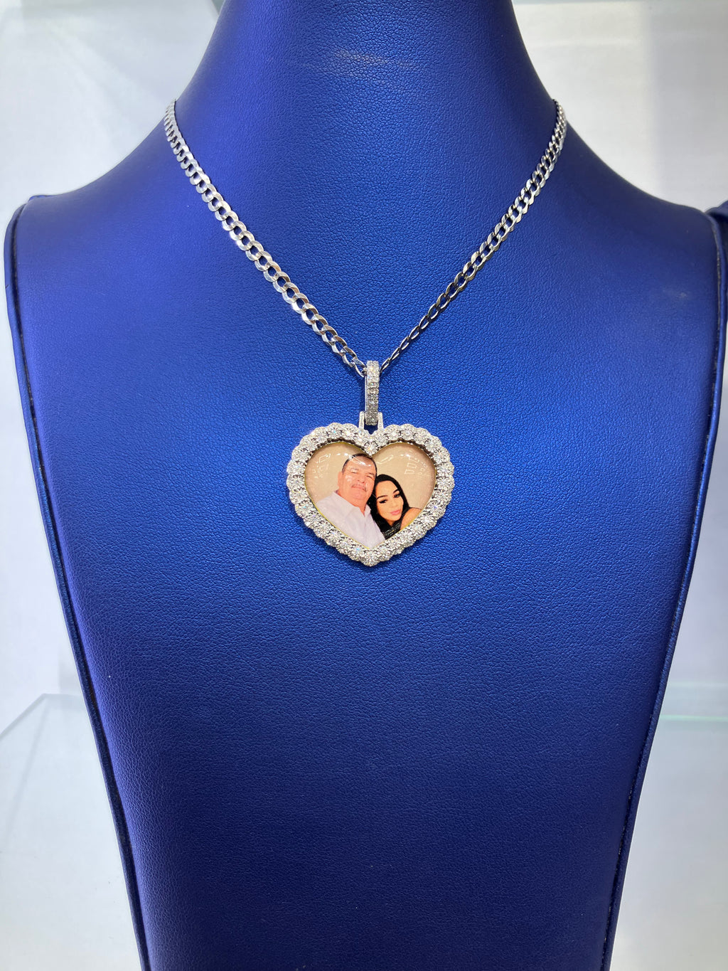 Picture Charm with Cuban Chain