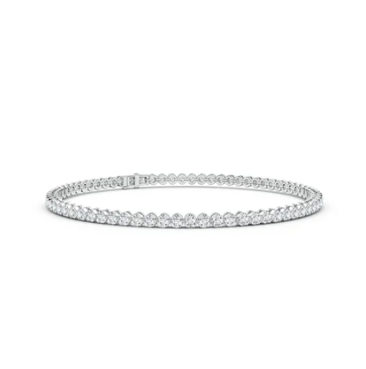 Lab-Grown Classic Round Diamond Tennis Bracelet