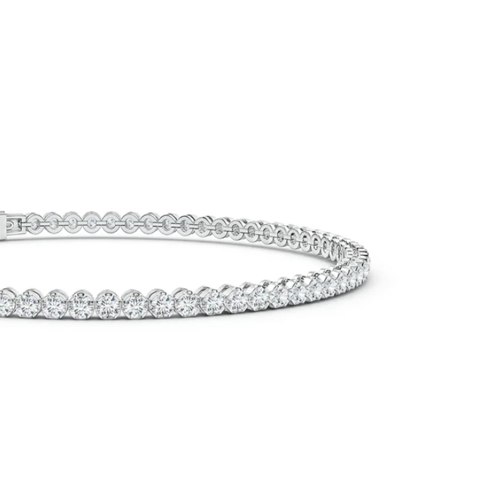 Lab-Grown Classic Round Diamond Tennis Bracelet