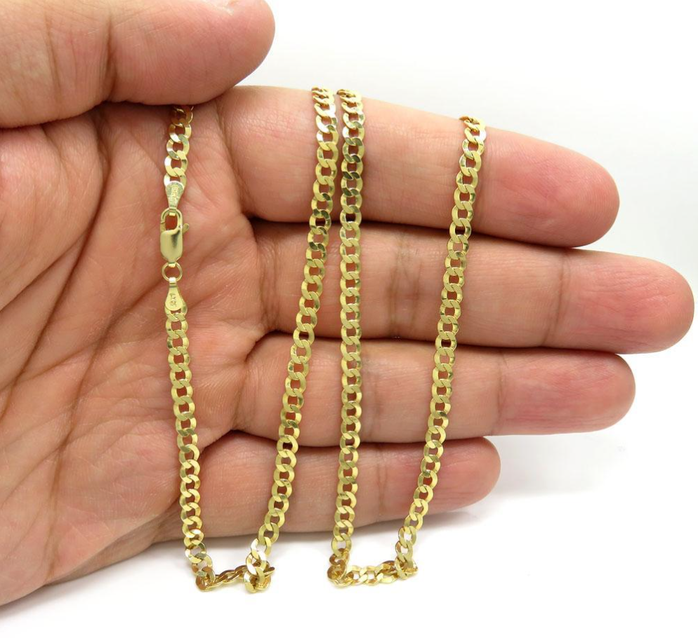 Curb Cuban 10k Gold 4.5 mm 20''