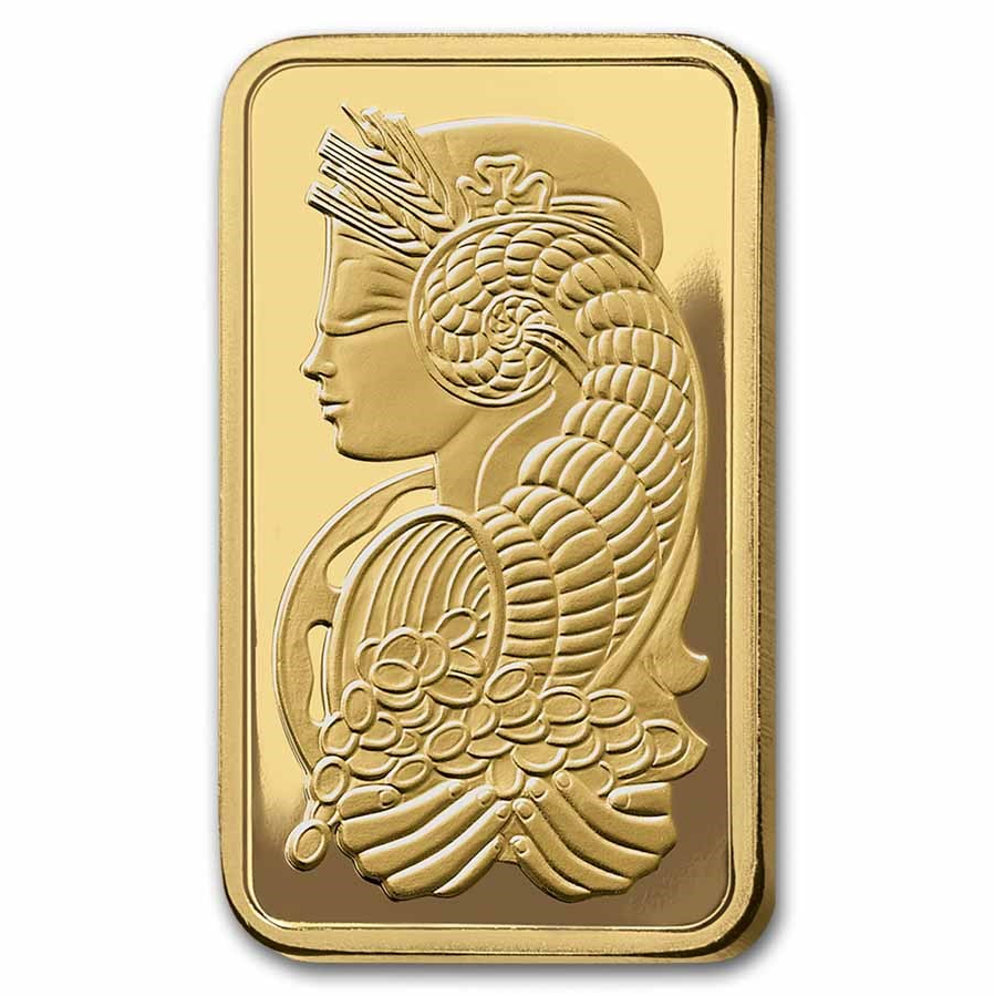 1 oz Gold Bar - PAMP Lady Fortuna VERISCAN™ (In Assay)