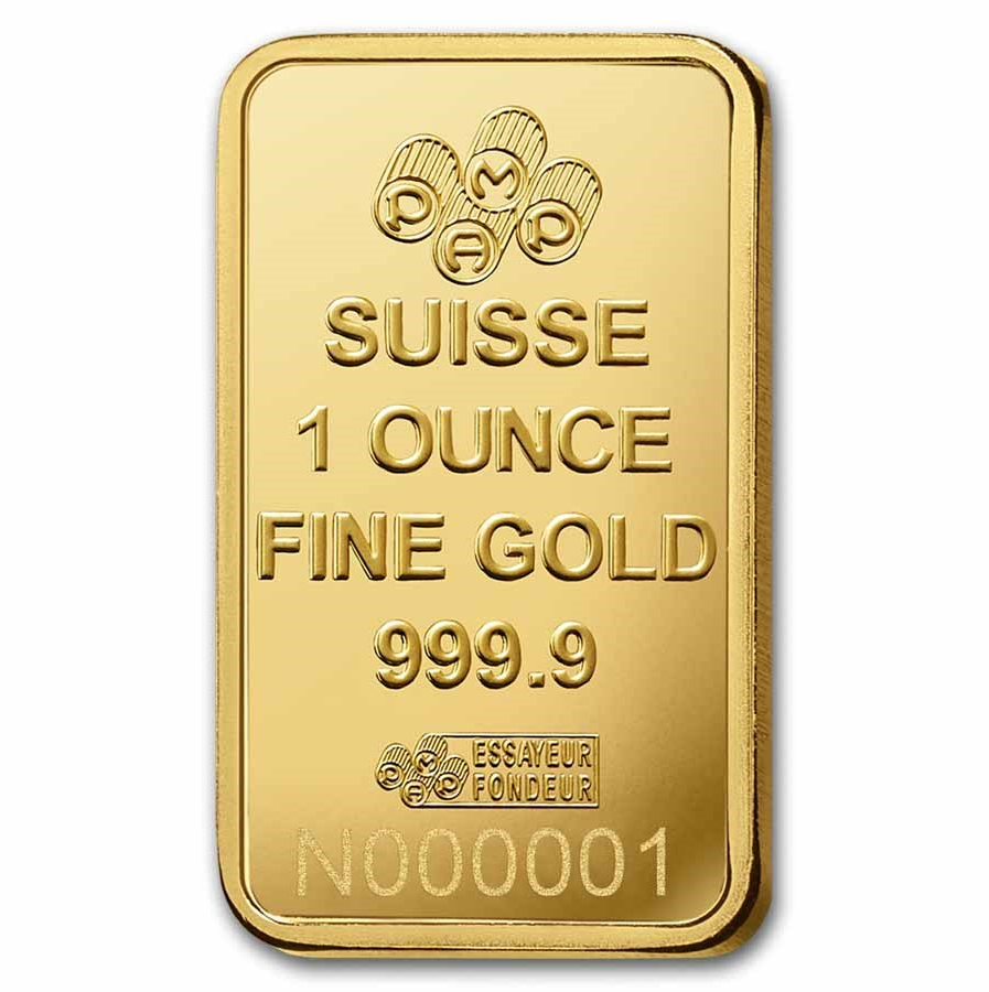 1 oz Gold Bar - PAMP Lady Fortuna VERISCAN™ (In Assay)